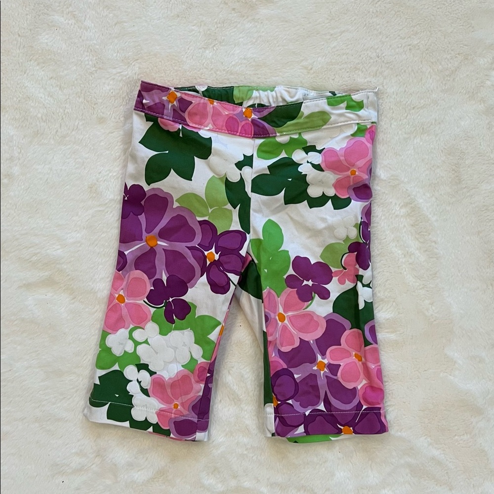Multicolored Floral Dress Pants